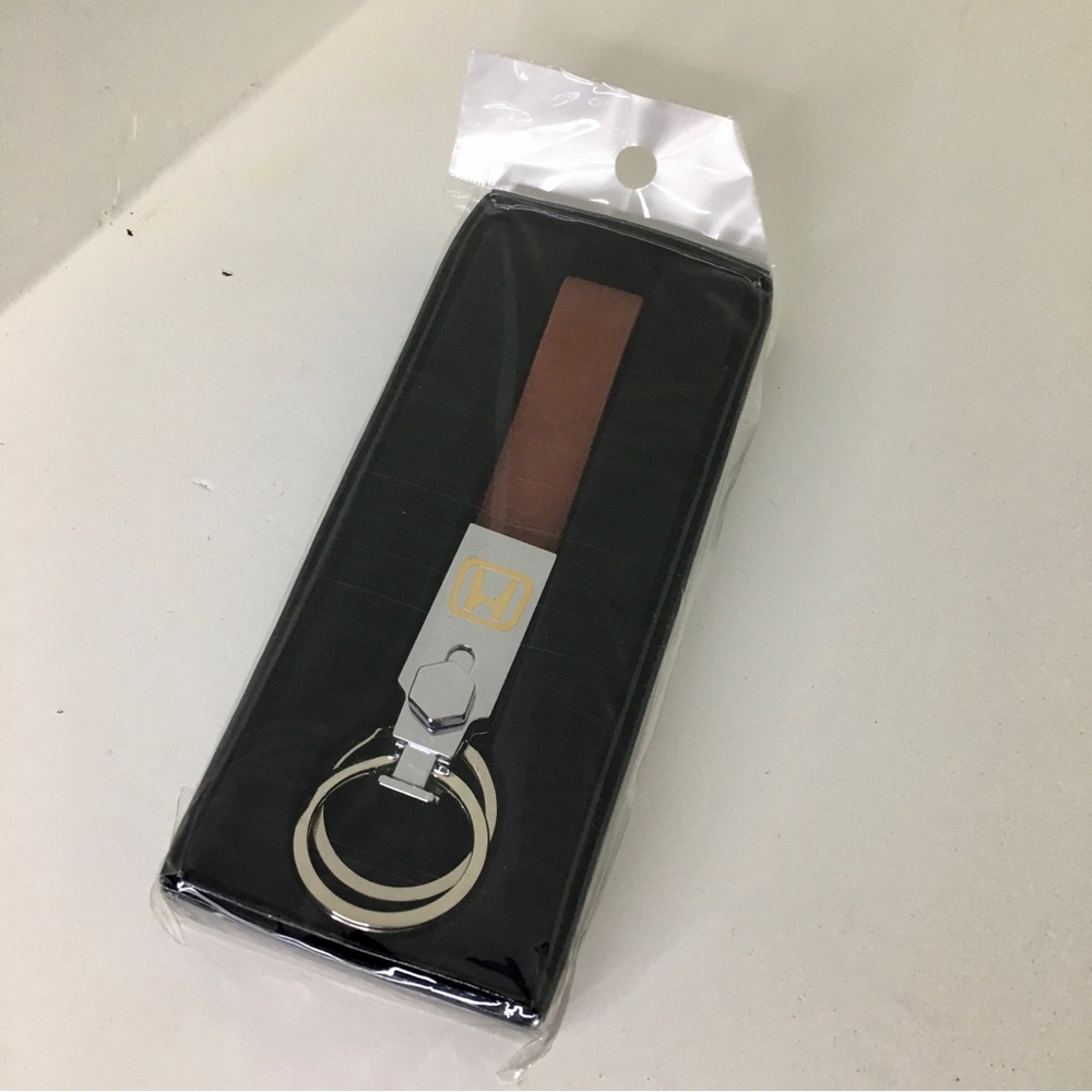 Honda Leather Keychain